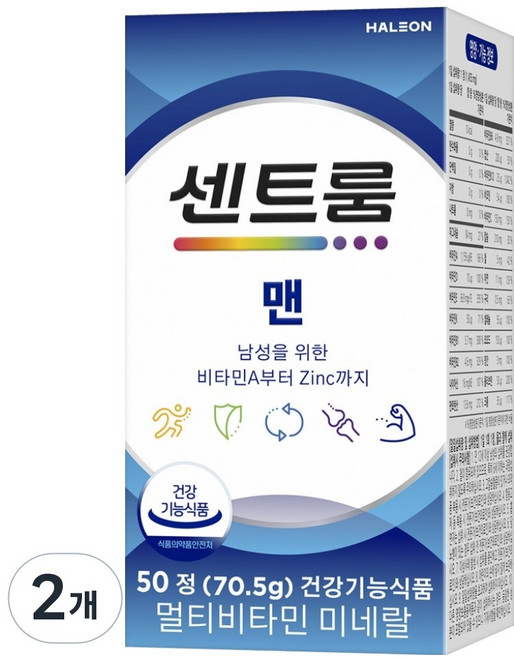 센트룸 맨 멀티비타민 미네랄, 50정, 2개