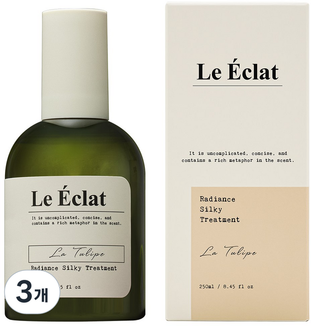 르에끌라 래디언스 실키 트리트먼트 라튤립, 3개, 250ml