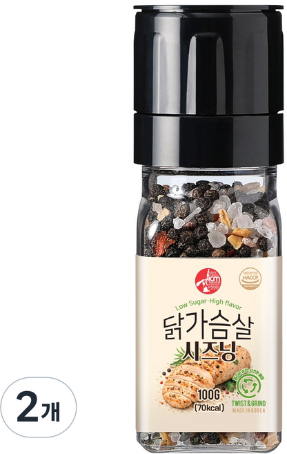 아이엠소스 닭가슴살시즈닝, 2개, 100g