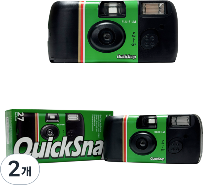 후지 컬러필름 일회용카메라 퀵스냅 플래시 400 [고래사진관], 후지퀵스냅플래시400, 2개