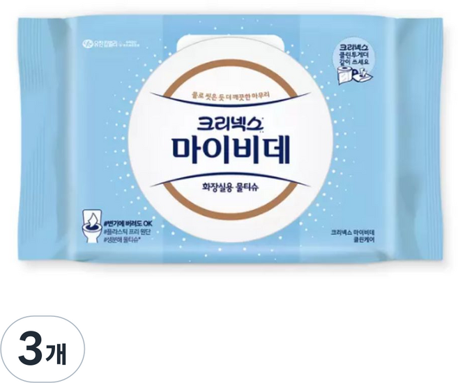 마이비데 화장실물티슈 캡형 60매, 3개, 60개입