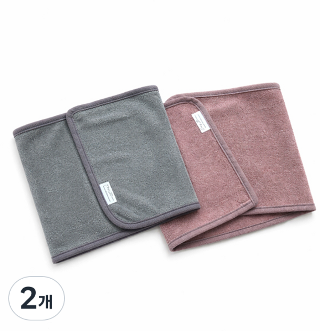 극세사 터치 사각헤어터번 국내제작 터번밴드 피부샵추천상품, 2개, 그레이