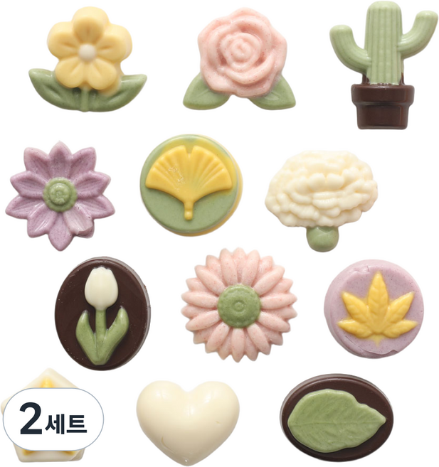 엠케이크 메이드초콜릿 꽃 초콜릿 만들기 세트, 240g, 2세트