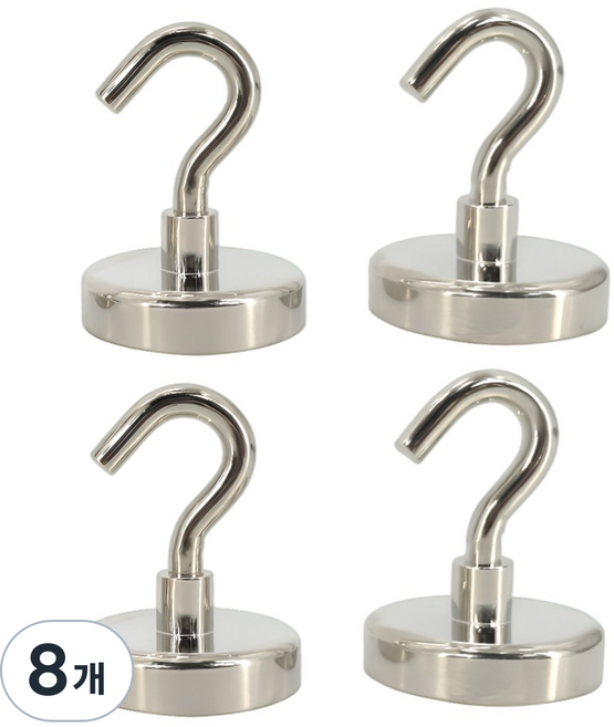 마니코 초강력 네오디움 고리자석 후크고리형 후크자석 걸이형 48mm, 8개