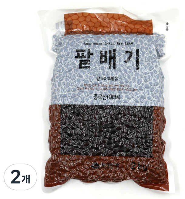 대두식품 팥배기, 2kg, 2개