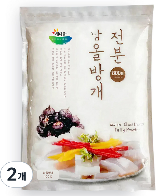 더드림 올방개묵가루 올방개전분 100%, 2개, 800g