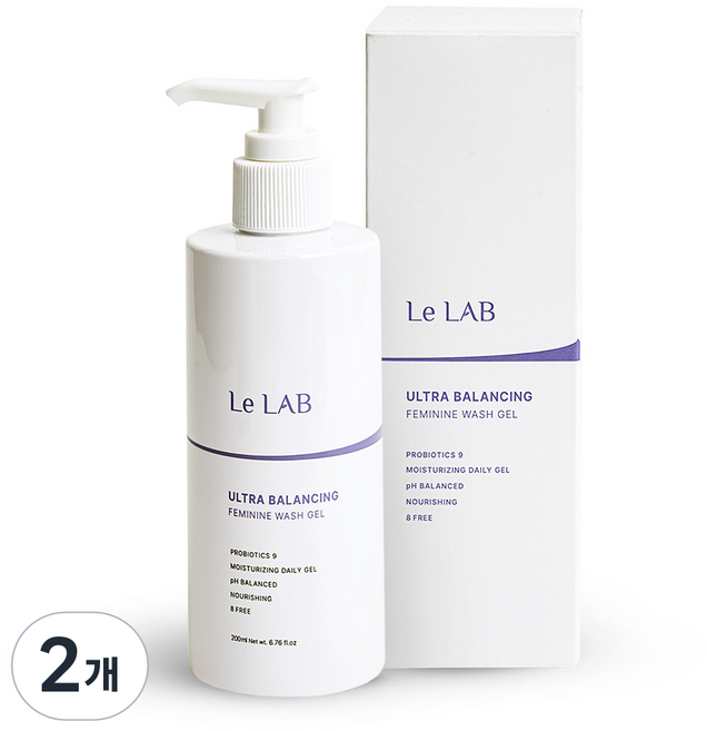 르랩 여성청결제 미산성 Y존케어 유산균 젤타입, 2개, 200ml