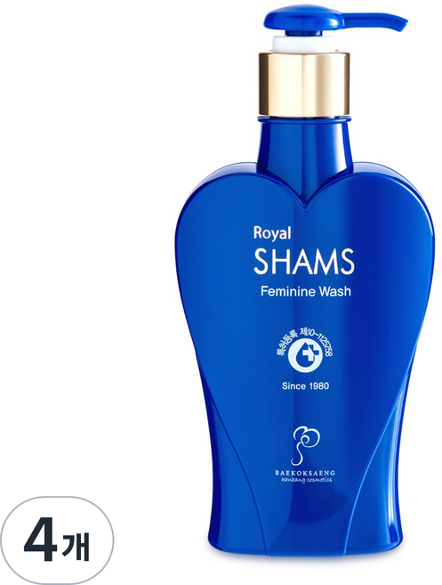 백옥생 로얄 샴스 여성청결제, 4개, 220ml