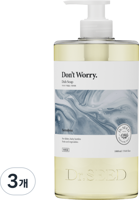 닥터시드 걱정없는 주방세제, 1L, 3개