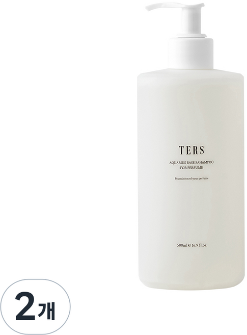 테르스 아쿠아리어스 미산성 저자극 무향 샴푸, 500ml, 2개