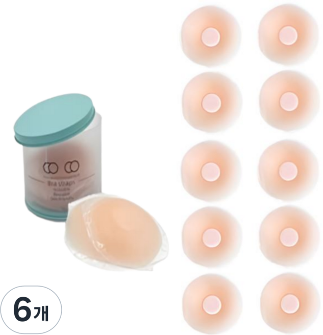 지커스 실리콘 니플패치 여성 원형 10p, 6개