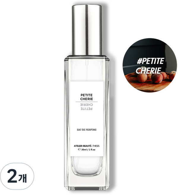 떼시스 쁘띠쉐리 달달한 복숭아향 오드퍼퓸, 2개, 50ml