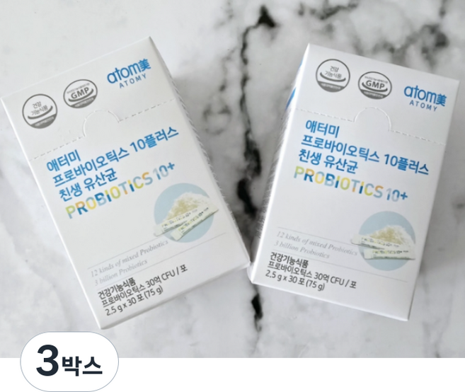 애터미 프로바이오틱스 10플러스 친생유산균, 75g, 3박스