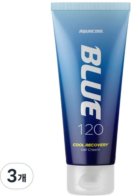 아쿠아쿨 블루 120 스포츠 리커버리 젤, 120ml, 3개