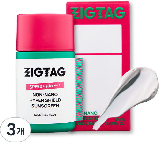 [직택] 선크림 노세범 무기자차 피지프리 여드름 케어, 3개, 50ml