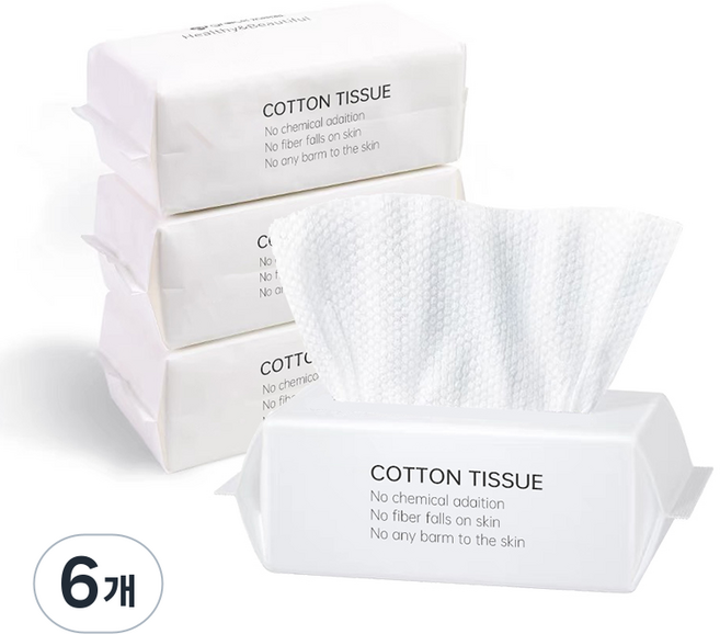 Shipshape 일회용페이스타올 미용티슈 스타올 수건 화장을 지우다 타월, 6개, 100매입