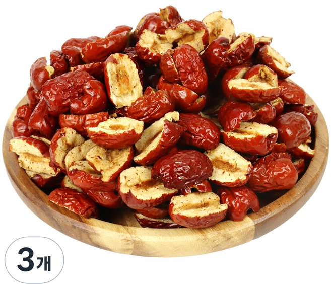 더옹달샘 씨없는 2절 건대추 2kg 신장대추 반절대추 고명, 3. 수입 2절대추 2kg, 3개