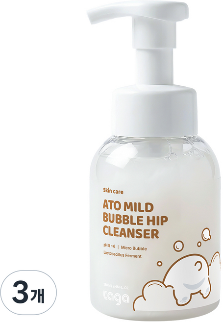 타가 베이비 아기 엉덩이 클렌저 무향, 3개, 280ml