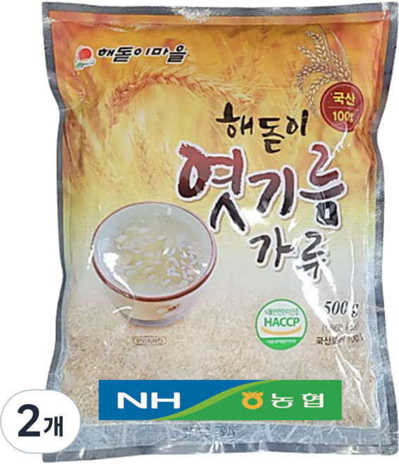 강원도농협 엿기름 국내산보리 식혜가루, 2개, 500g