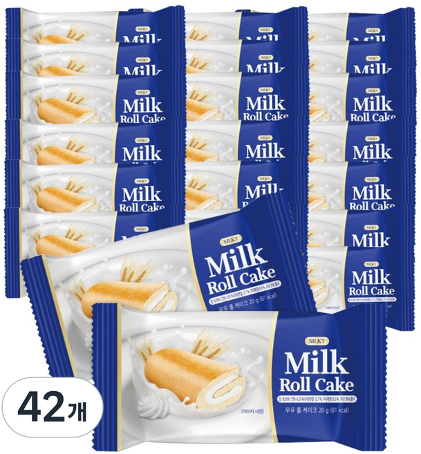 촉촉한 밀크 롤케이크, 42개, 20g