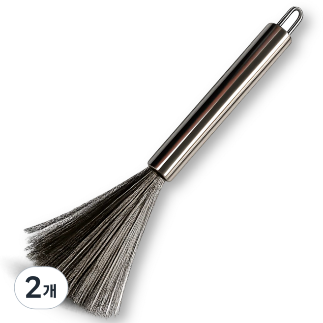 아마폴라 스텐 설거지솔 스테인레스 세척 브러쉬 틈새 솔, 2개, 스텐리스 브러쉬