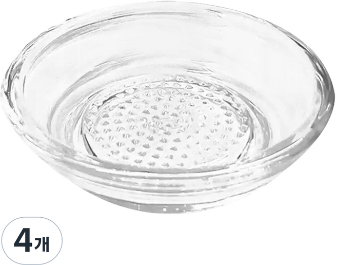 심플리프 미니 그라인더 강판 접시, 4개, 투명