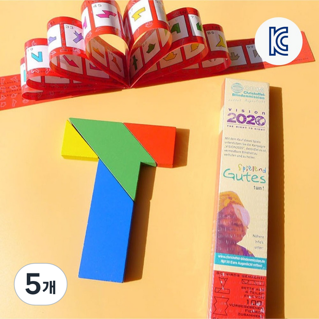 [KC인증] JL매직 두뇌 개발 블럭 100가지 모양 만들기 두뇌 개발 트레이닝 창의력 향상 놀이, 5개, 컬러원목