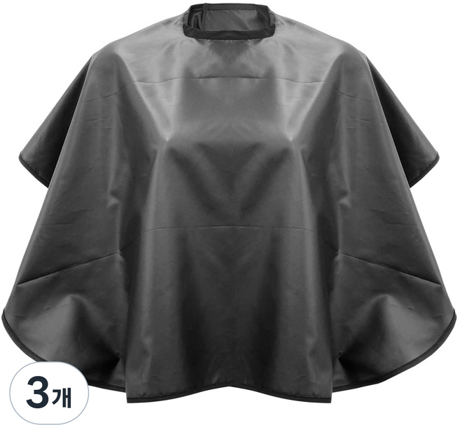 리드살롱 청담 고급 방수 코팅 셀프 염색보 커트보 미용실 가운, 3개, 블랙