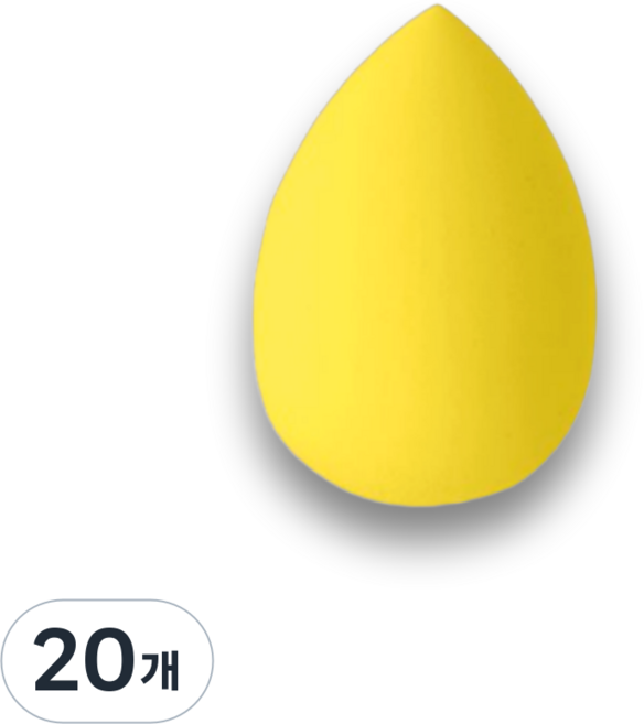 국산 화장퍼프 쿠션, 20개, 물방울