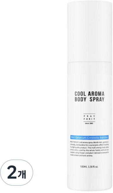 프레이포잇 쿨 아로마 바디 스프레이, 100ml, 2개