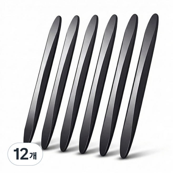 니즈팩 티안나는 자동차 문콕방지 실리콘 도어가드, 12개, 블랙