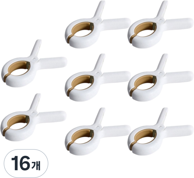 클린앤픽 대형 빨래집게 이불집게 건조집게 침구집게, 16개, 브라운베이지