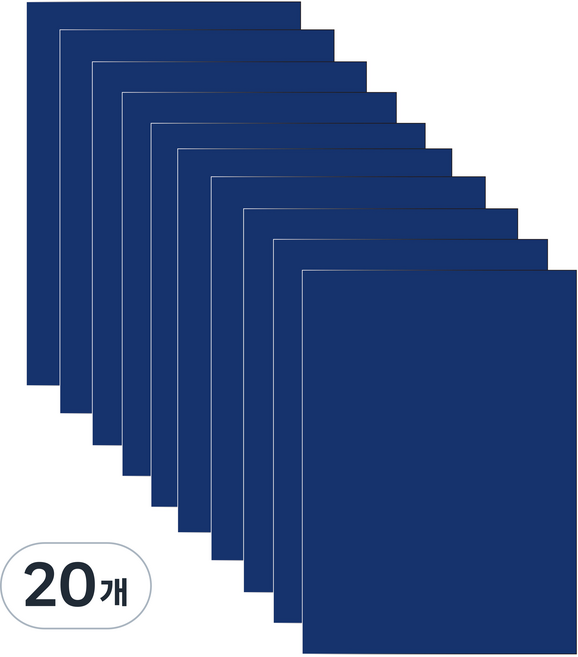 다한진 컬러 포맥스판 A5(148mm210mm*5T) 두께5mm 교재용 미술용 DIY용, 20개, 청색