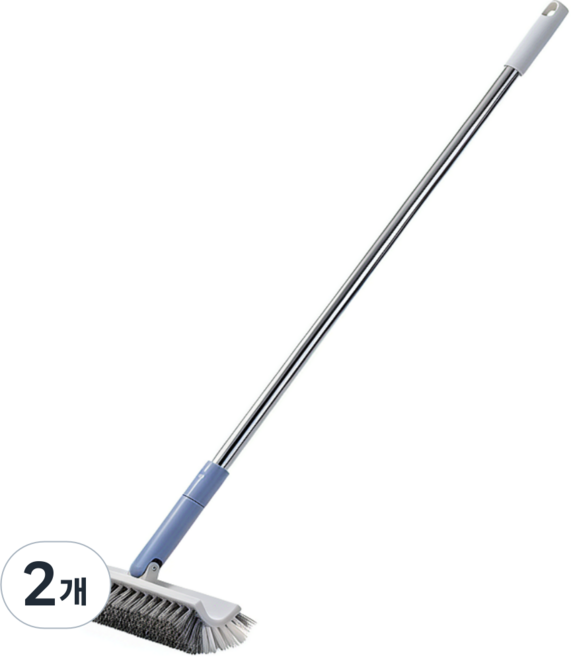 사각마켓 V자형 롱 스탠드 욕실 화장실 바닥 틈새 청소솔, 2개