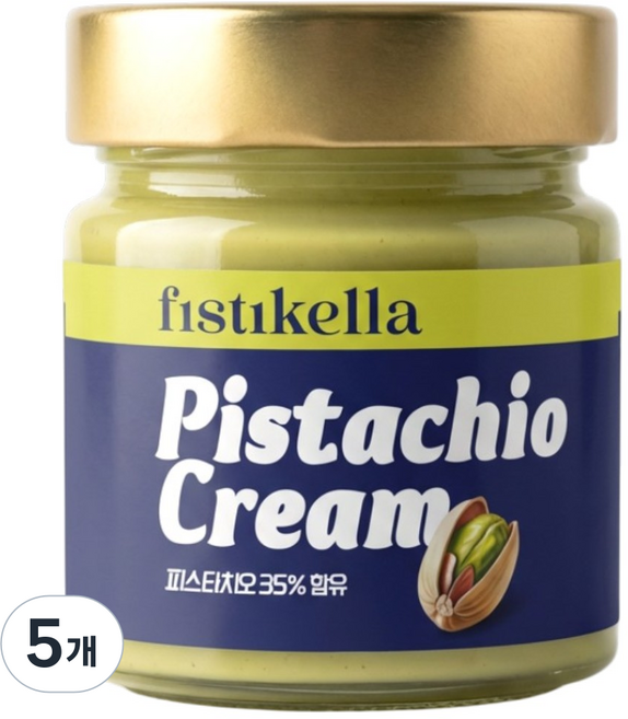 피스티켈라 피스타치오 스프레드, 5개, 200g