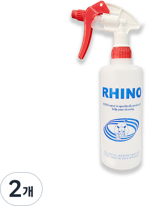 라이노분무기 500mI 내화학성분무기 전문가용 청소 소독 식당분무기, 2개, 블루