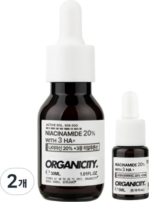 OGC 나이아신아마이드 20% 원액 기미 미백 앰플, 30g, 2개