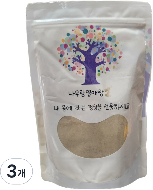 국산 칡분말 칡가루, 500g, 3개