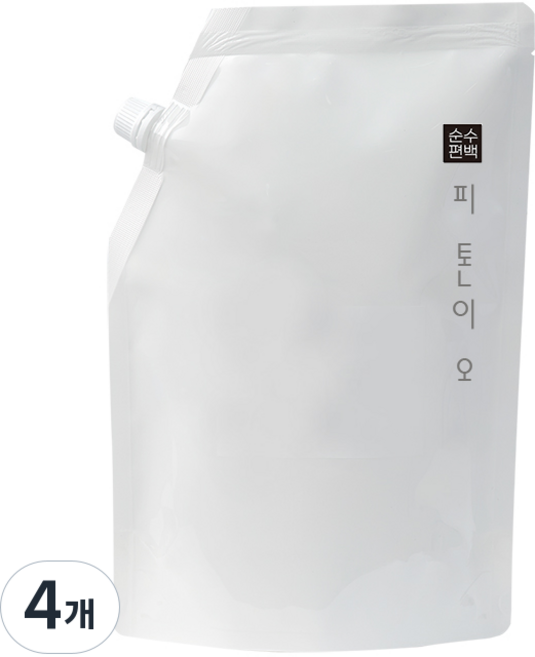 피톤이오 피톤치드 편백수 원액, 4개, 2L