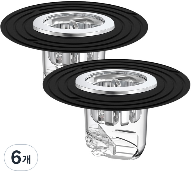 리빙만렙 26년형 하수구 냄새차단 배수구 트랩 1+1, 6개