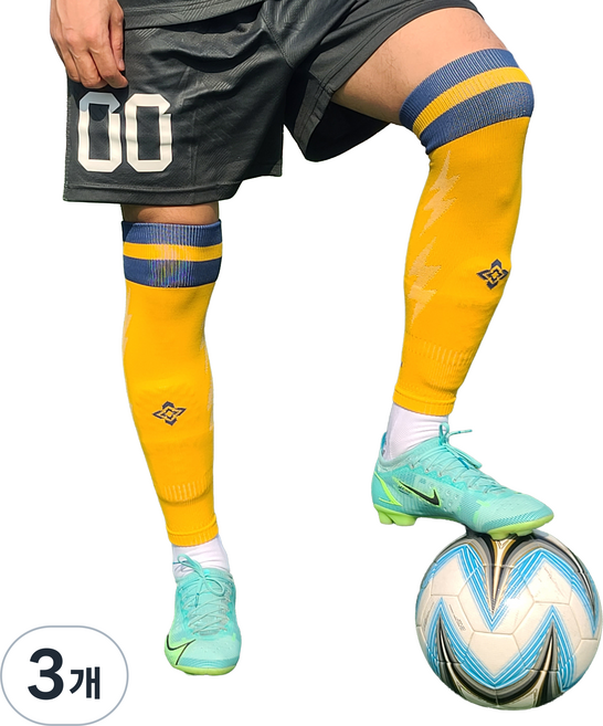 이지로치 프로 튜브 스타킹, 3개, 노랑색