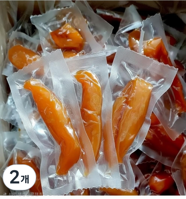 고구마말랭이 무첨가 100%고구마 개별포장 쫀득촉촉 천연간식, 2개, 1000g