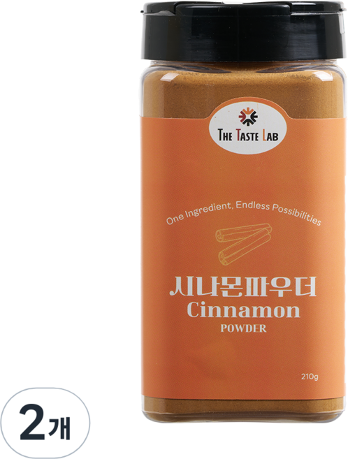 더테이스트랩 계피가루 시나몬 파우더, 2개, 210g