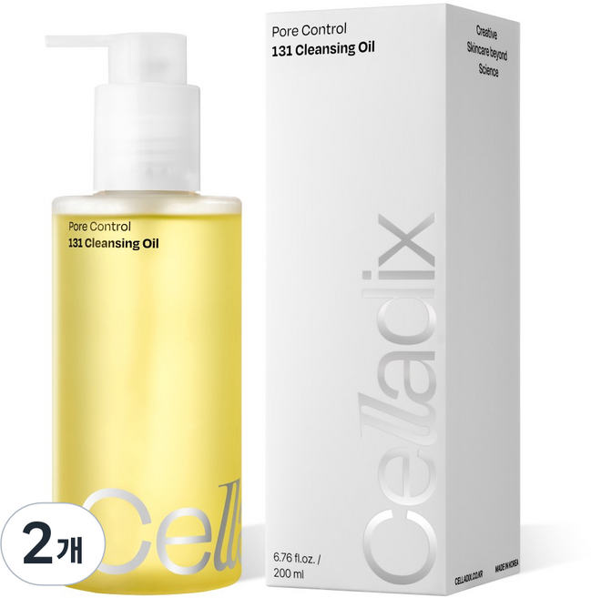 셀라딕스 포어 컨트롤 131 클렌징 오일 식물성 블랙헤드 감소 피지 개선, 2개, 200ml
