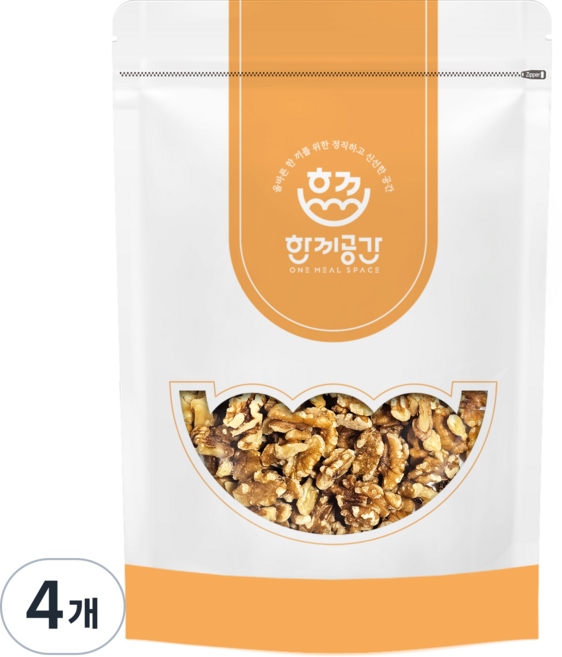 한끼공간 호두 반반태 1/4태, 1kg, 4개
