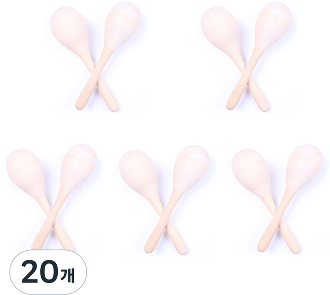 마라카스만들기 악기만들기 흔들이북 원목마라카스, 20개, 마라카스