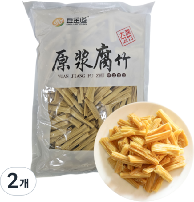 혜성식품 자른 건푸주 대용량 푸주 두부피, 1kg, 2개