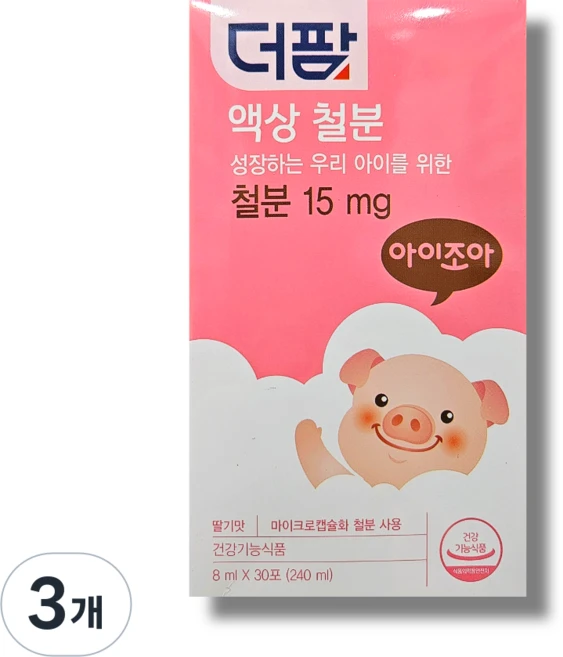 더팜 액상 철분, 3개, 240ml - 쿠팡