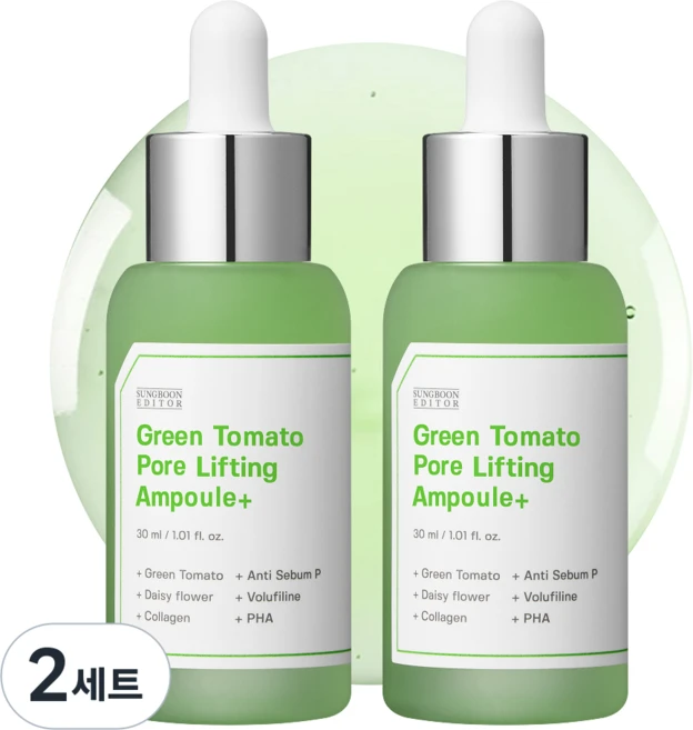 성분에디터 그린토마토 수분 히알루론산 모공 감소 앰플, 60ml, 2개 - 쿠팡