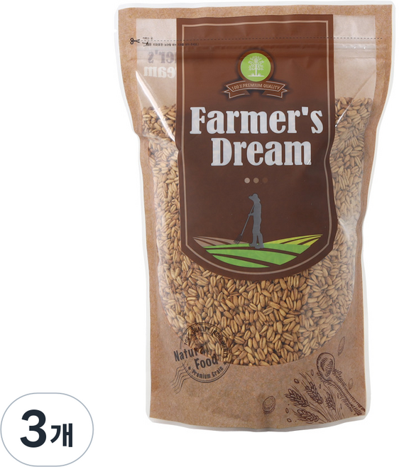 그리심 볶음귀리-볶은귀리 통곡물 귀리퐁 뻥튀기 시리얼, 700g, 3개